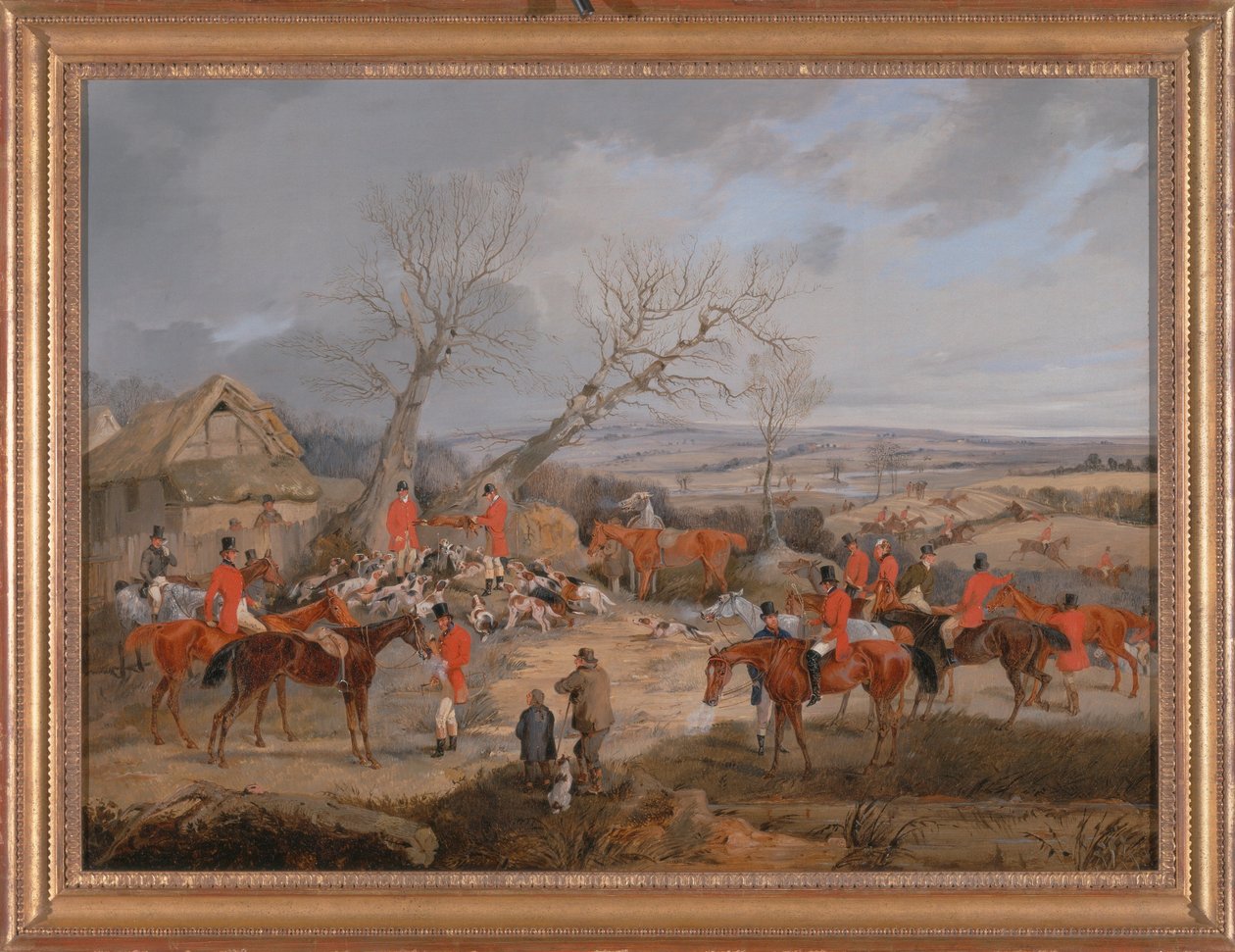 Lovecká scéna- Zabití od Henry Thomas Alken