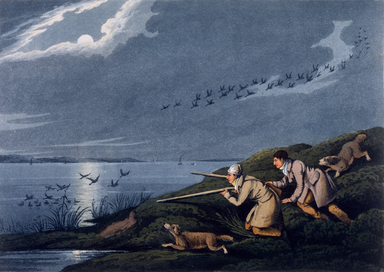 Střelba divokého ptactva, 1820 od Henry Thomas Alken