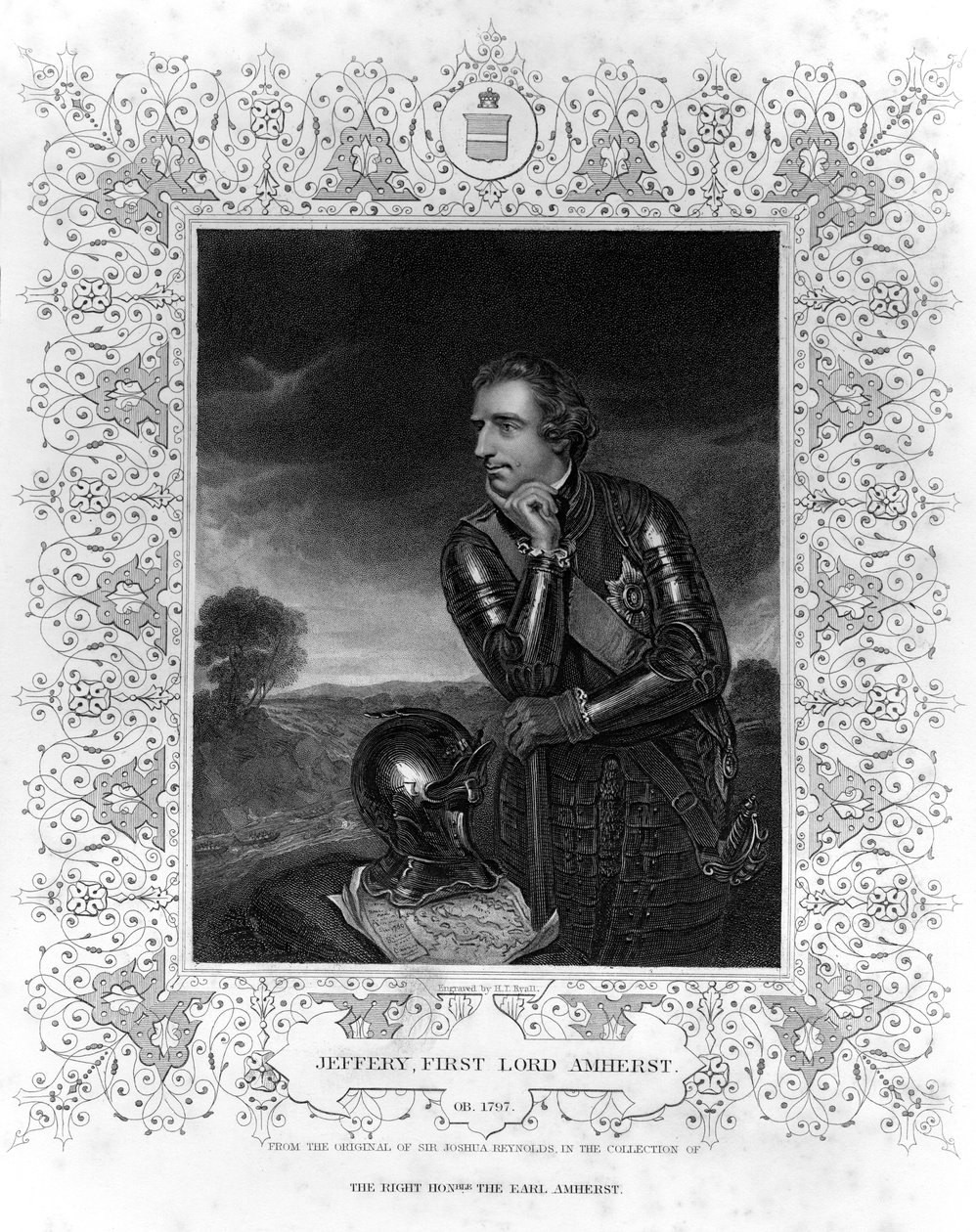 Portrét sira Jeffreyho Amhersta od Henry Thomas Ryall