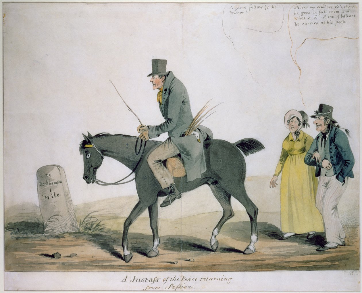 Justass of the Peace vracející se ze zasedání od Henry William Bunbury