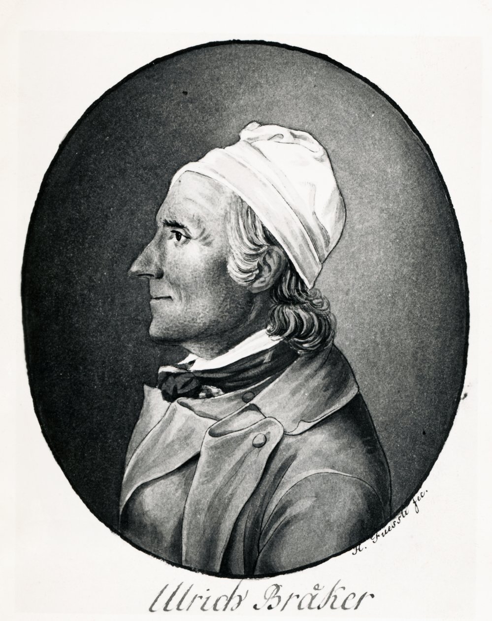 Portrét Ulricha Brakera (Nabis, Švýcarsko od Johann Heinrich Füssli