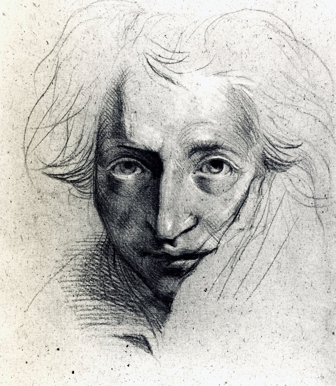 Studie pro autoportrét od Johann Heinrich Füssli