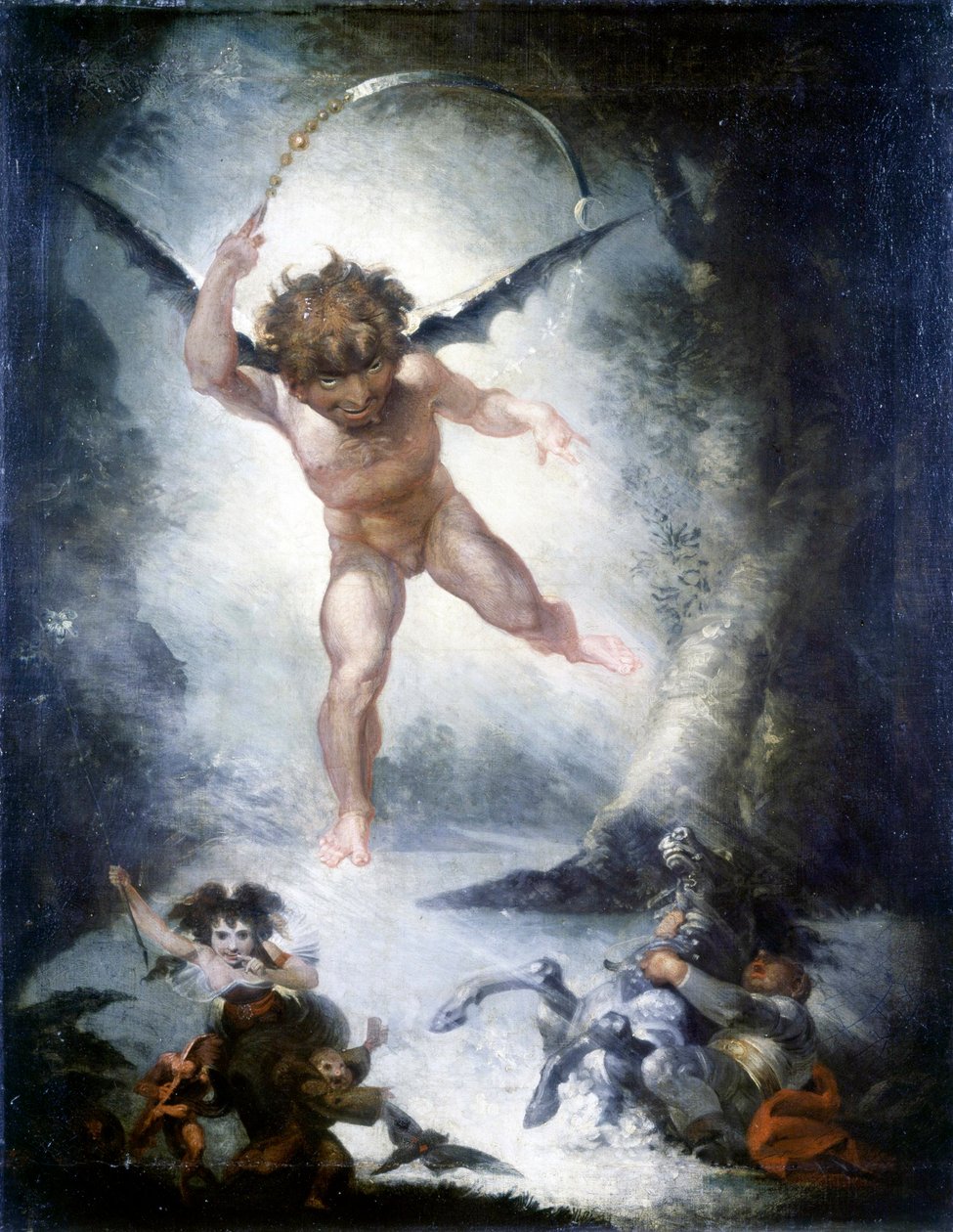 Robin Goodfellow (Puck) (Sen noci svatojánské) - Fussli (Fuseli), Johann Heinrich (1741-1825) od Henry  Fuseli