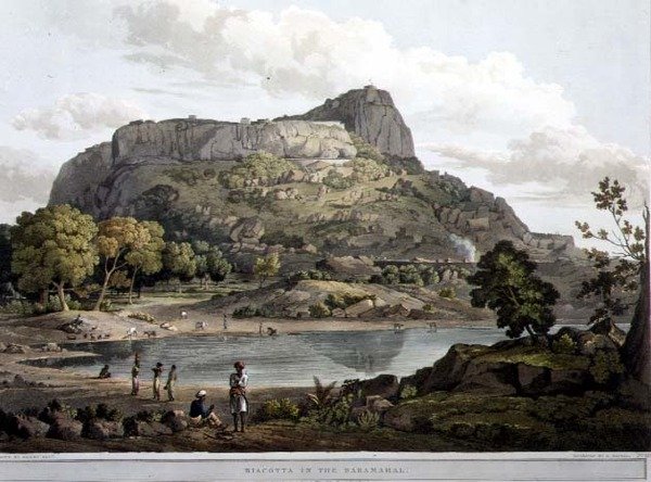 Riacotta v Baramahalu, deska XII, ryl Daniel Havell (1785-1826) 1809 (rytina) od Henry (after) Salt