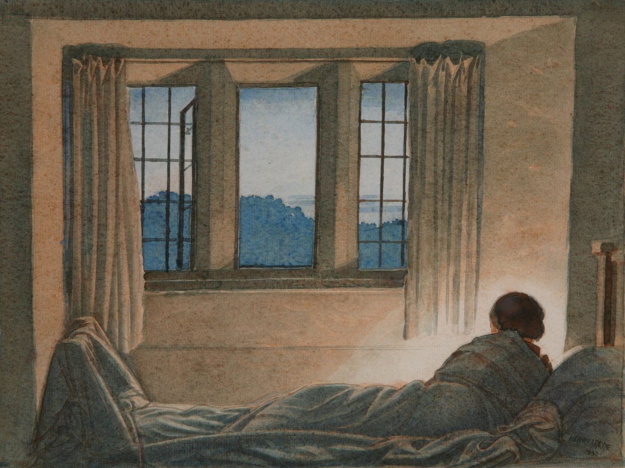 The Reader, 1933 (wc na papíře) od Henry A. 1868 1940 Payne
