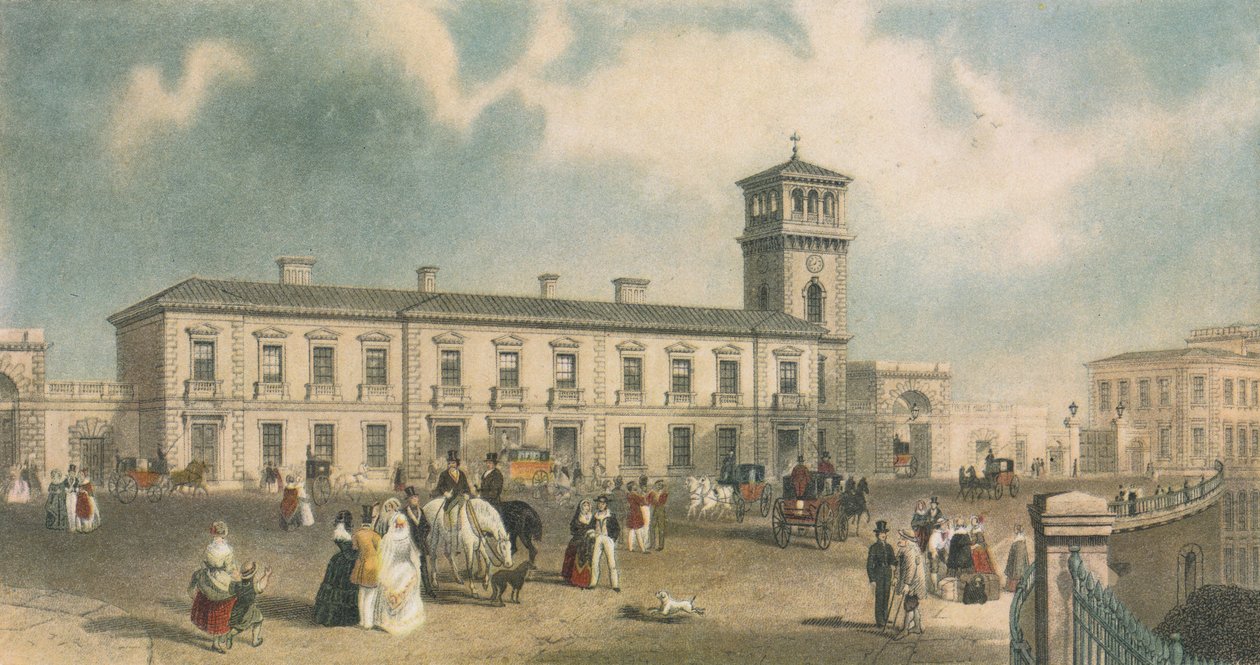 London Bridge Station, Bermondsey, Londýn, 1845 od Henry Adlard