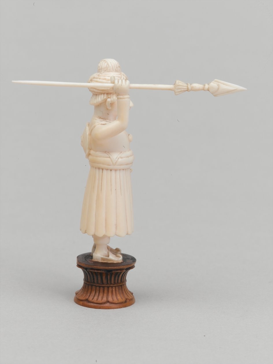 Černý pěšec, šachová figurka, Indie od Henry Alexander Ogden