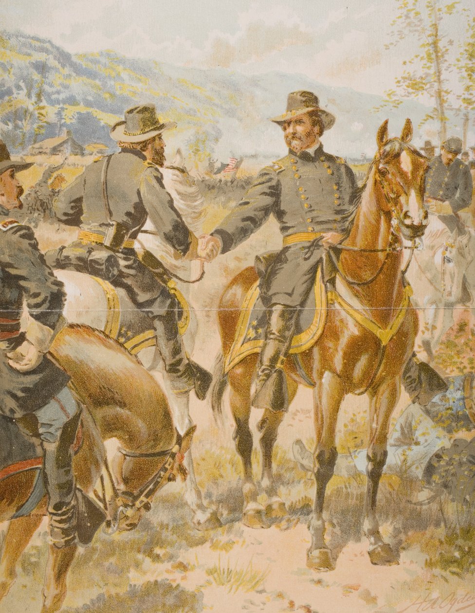 Generál George Henry Thomas (1816-70) v bitvě u Chickamaugy, 20. září 1863 od Henry Alexander Ogden
