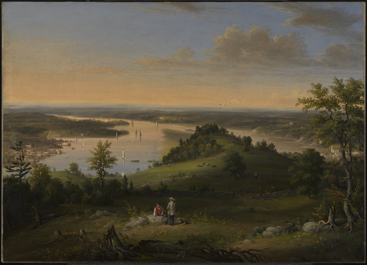 Scéna na řece Hudson, 1849 od Henry Ary