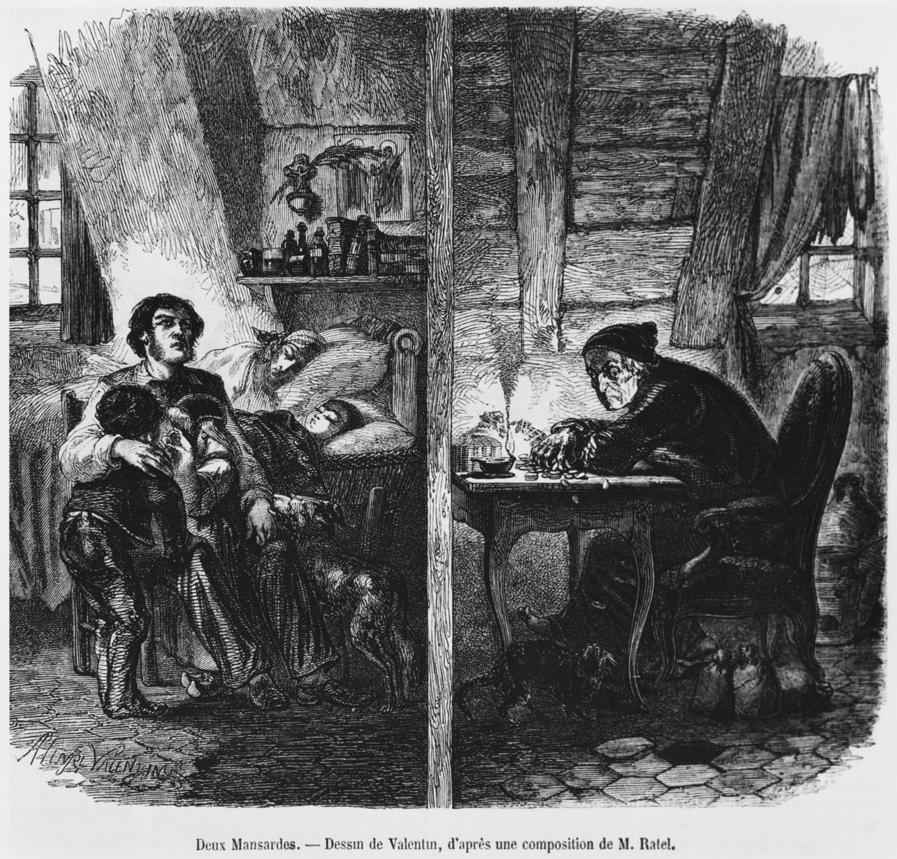 Dvě podkroví, ilustrace z 