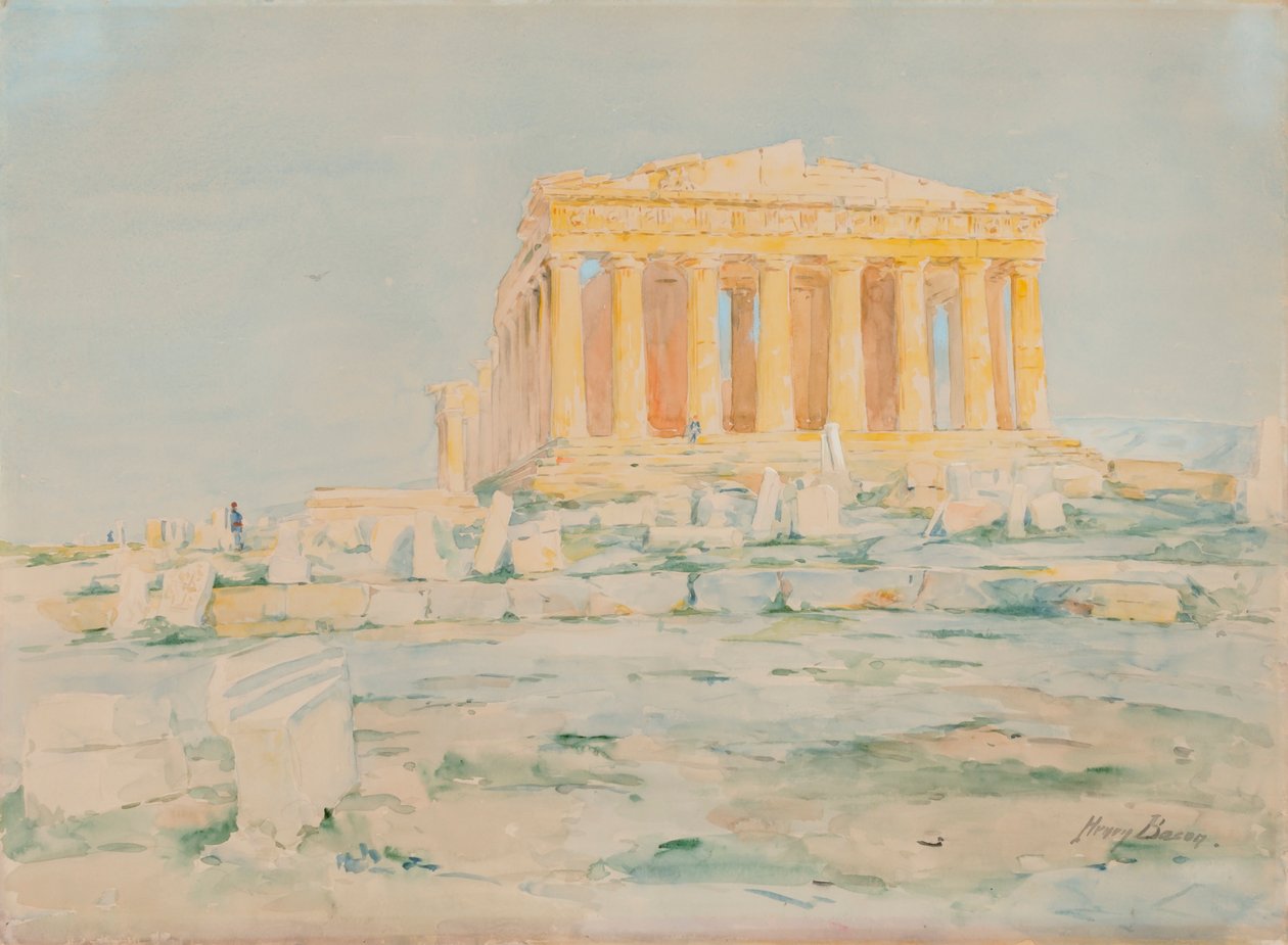 Parthenon, západní fasáda, n. d. od Henry Bacon