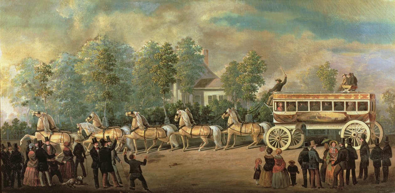 Trenér 76 z Knickerbocker Line, Brooklyn, kolem 1840-50 od Henry Boese