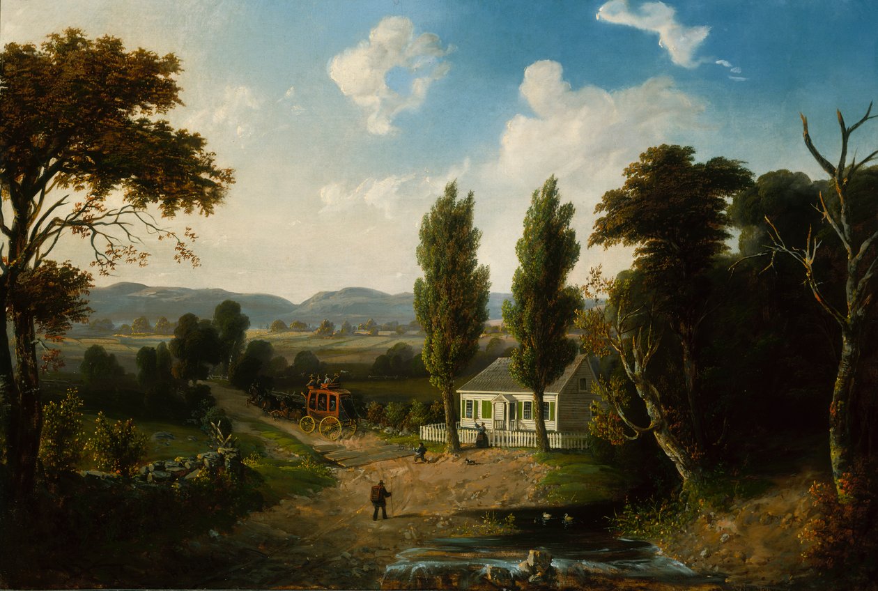 Krajina s dostavníkem, 1856. od Henry Boese