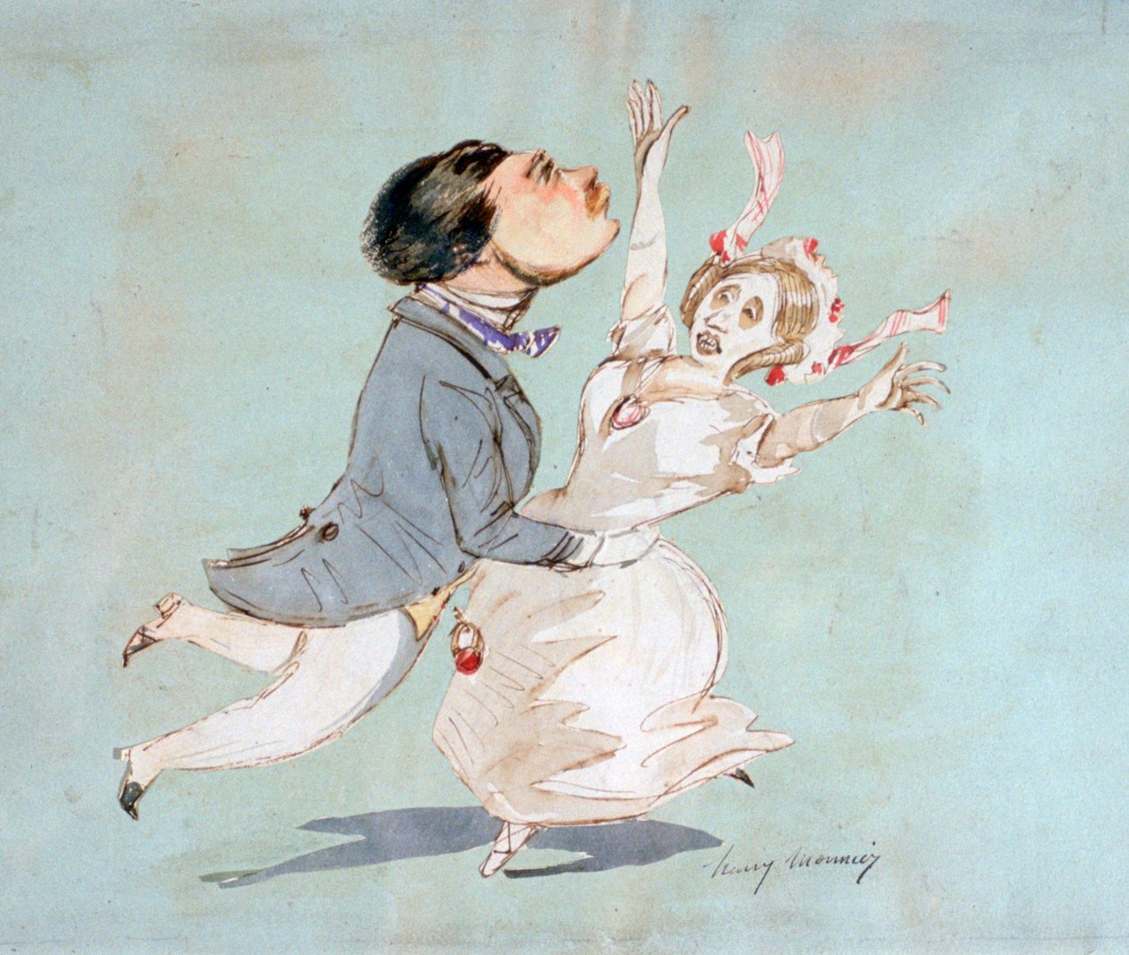 Pár, c1825-1877 od Henry Bonaventure Monnier