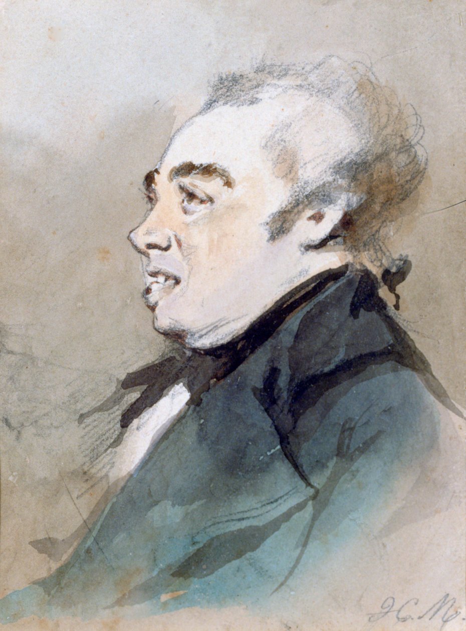 Joseph Prudhomme, c1825-1877 od Henry Bonaventure Monnier