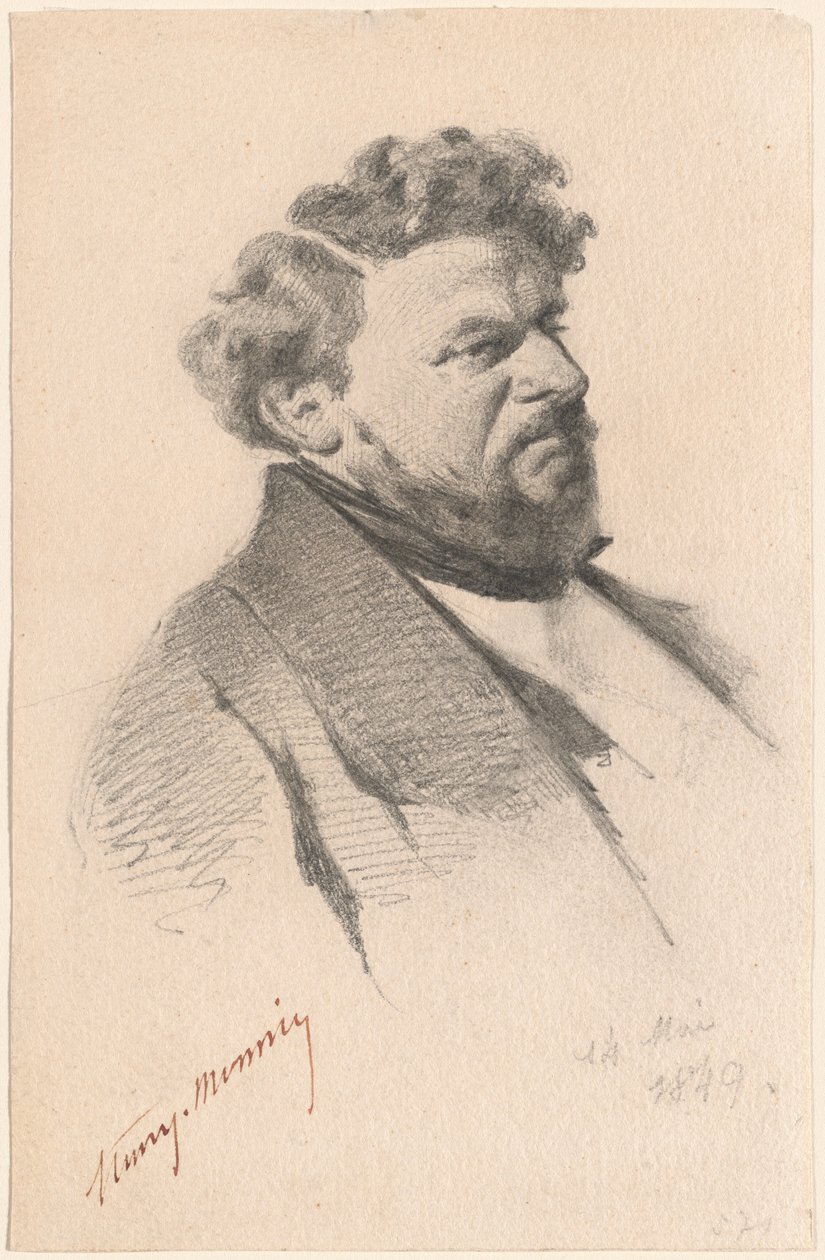 Portrét muže od Henry Bonaventure Monnier