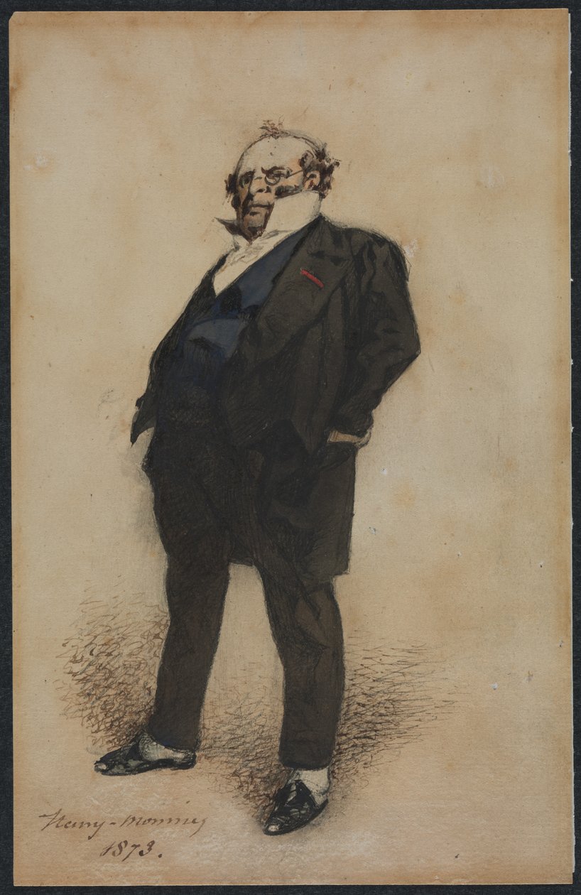 Autoportrét v roli M. Prudhomme, 1873. od Henry Bonaventure Monnier