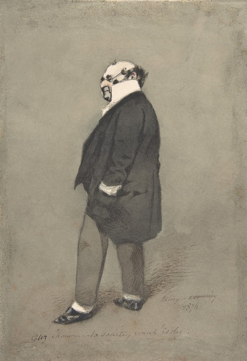 Muž společnosti Monsieur Joseph Prudhomme, 1874. od Henry Bonaventure Monnier