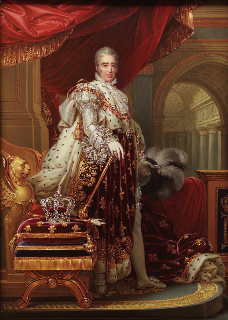 Charles X 1757-1836, král Francie, po Gérard, 1829. od Henry Bone