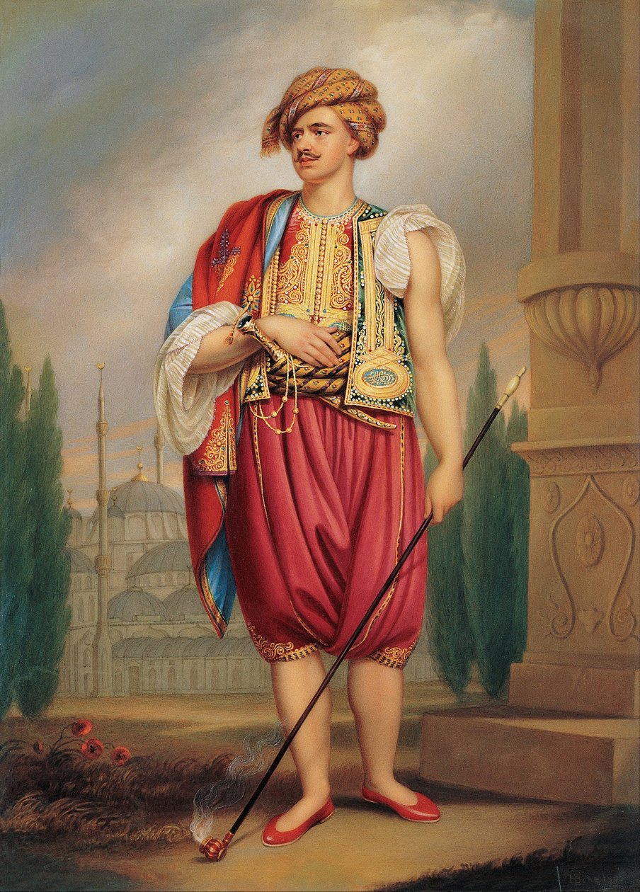 Portrét Thomase Hopea 1769–1831 v tureckém kostýmu podle Williama Beecheyho, počátek 19. století. od Henry Bone
