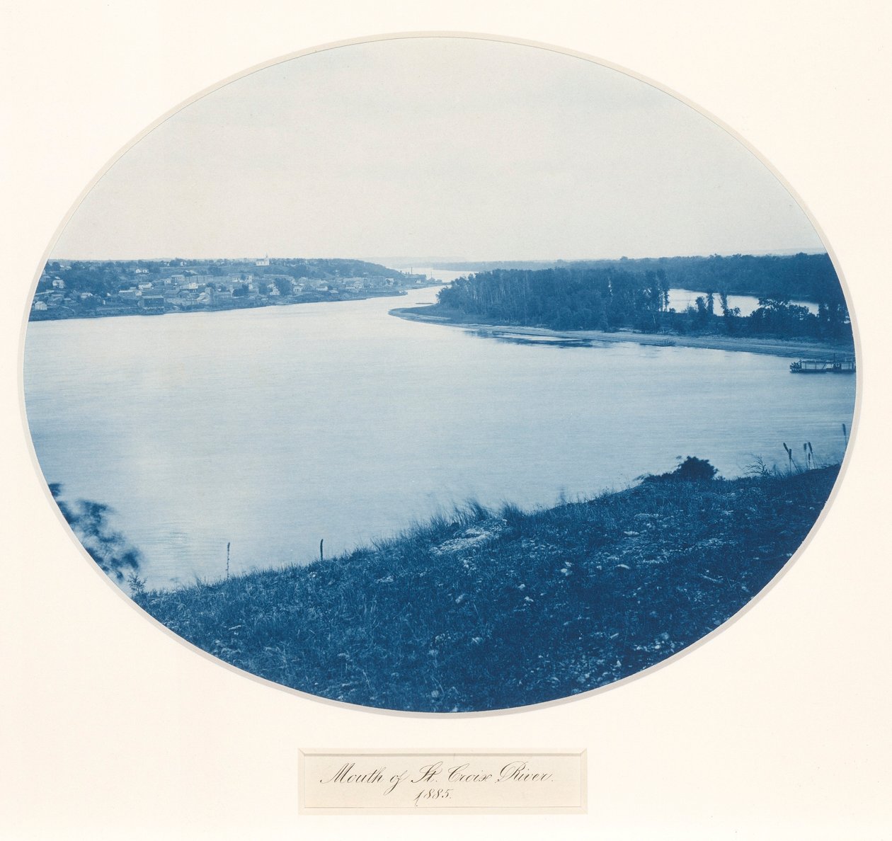Ústí řeky St. Croix, ze série Horní tok Mississippi, pohledy, svazek I od Henry Bosse
