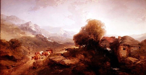 Velšská krajina od Henry Bright