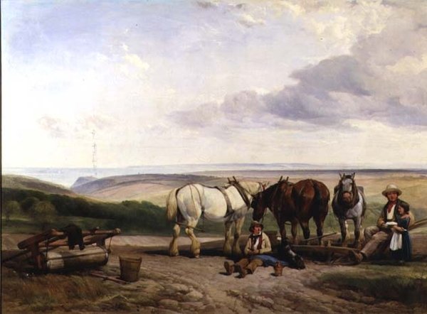 Jižní strana Vale of Ecclesborne, poblíž Hastings, East Sussex od Henry Brittan Willis