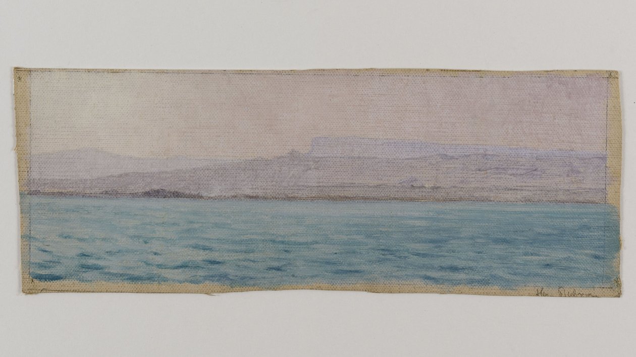 Břeh Nilu, Egypt, asi 1891 (olej na plátně) od Henry Brokman Knudsen
