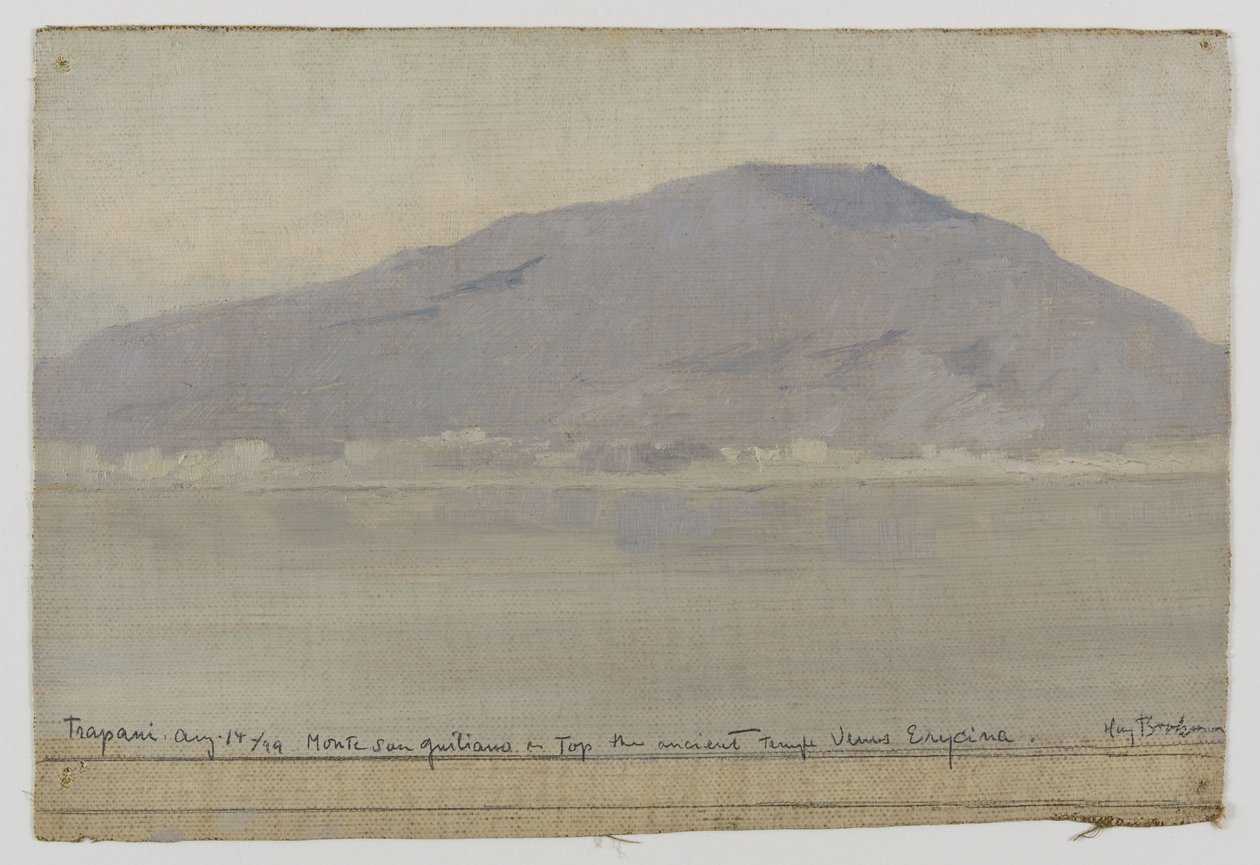 Trapani, Monte San Giuliano (Sicílie), 1899 (olej na plátně) od Henry Brokman Knudsen