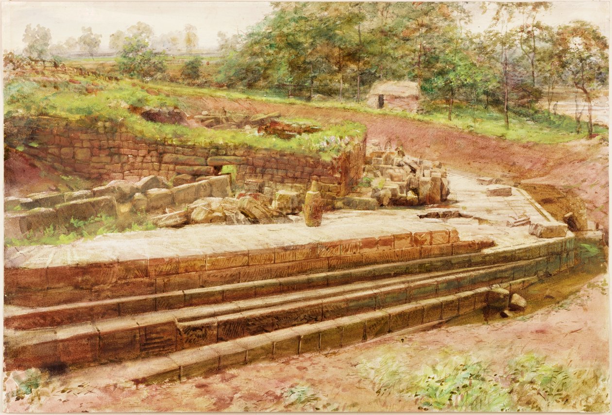 Cilurnum (kvaš, tužka a akvarel na papíře) od Henry Burdon Richardson