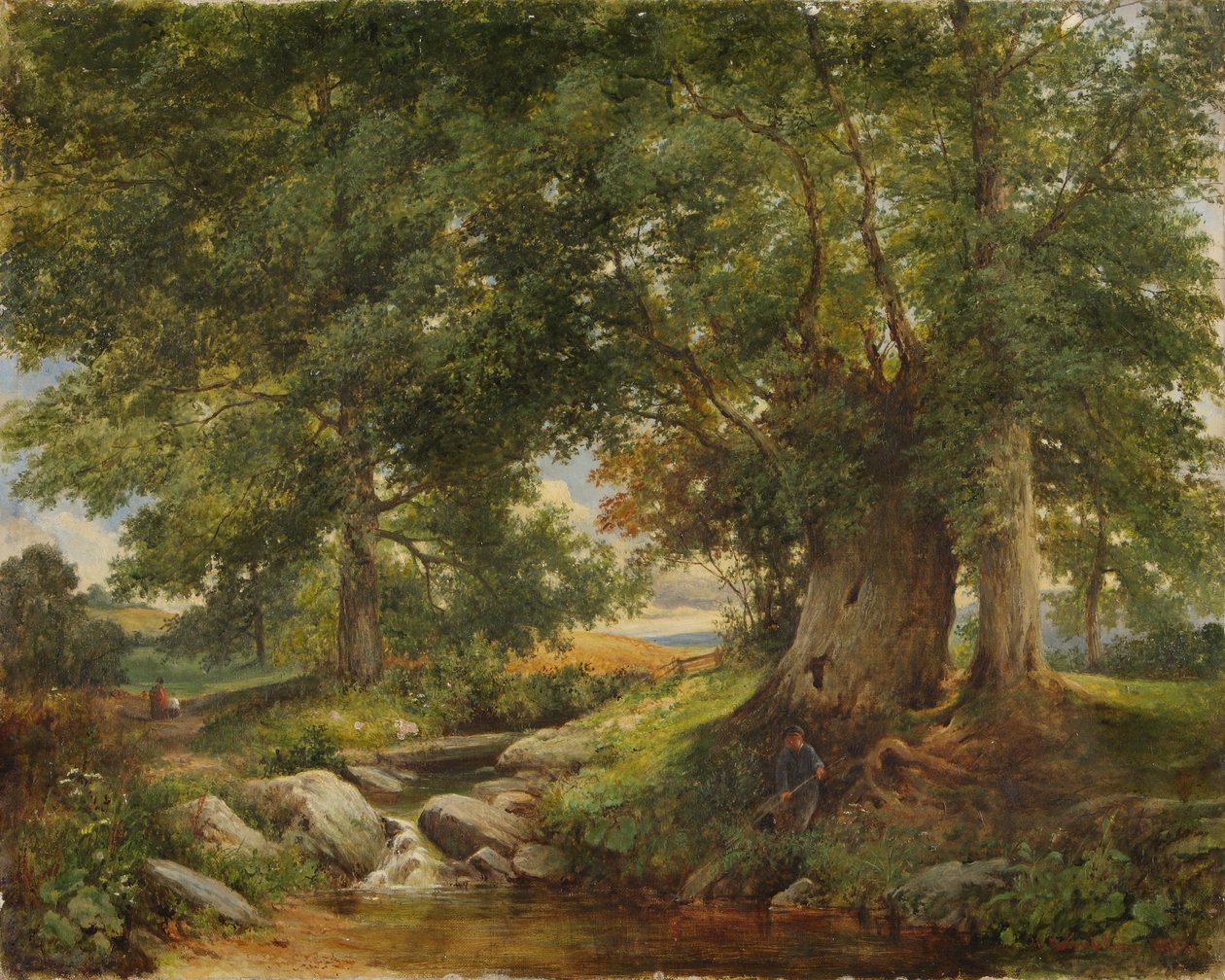 Trout Stream poblíž Worcesteru, 1866 od Henry Chaplin