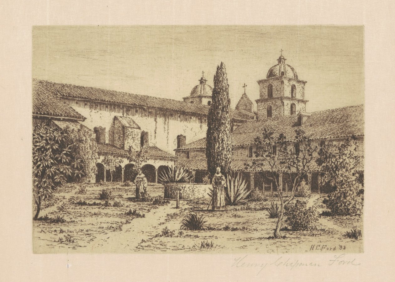 Zahrada, mise Santa Barbara od Henry Chapman Ford