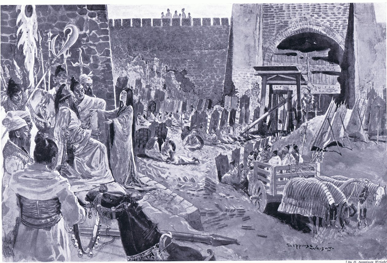 Jak čínské figuríny na hradbách zachránily město od Henry Charles Seppings Wright
