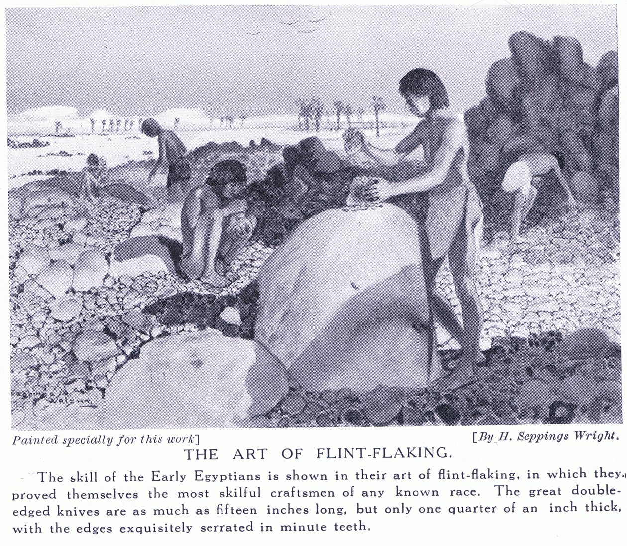 Umění výroby pazourku, kolem roku 1920 od Henry Charles Seppings Wright
