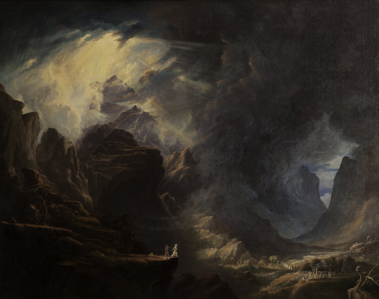 Mojžíš na hoře, 1828-1829 od Henry Cheever Pratt
