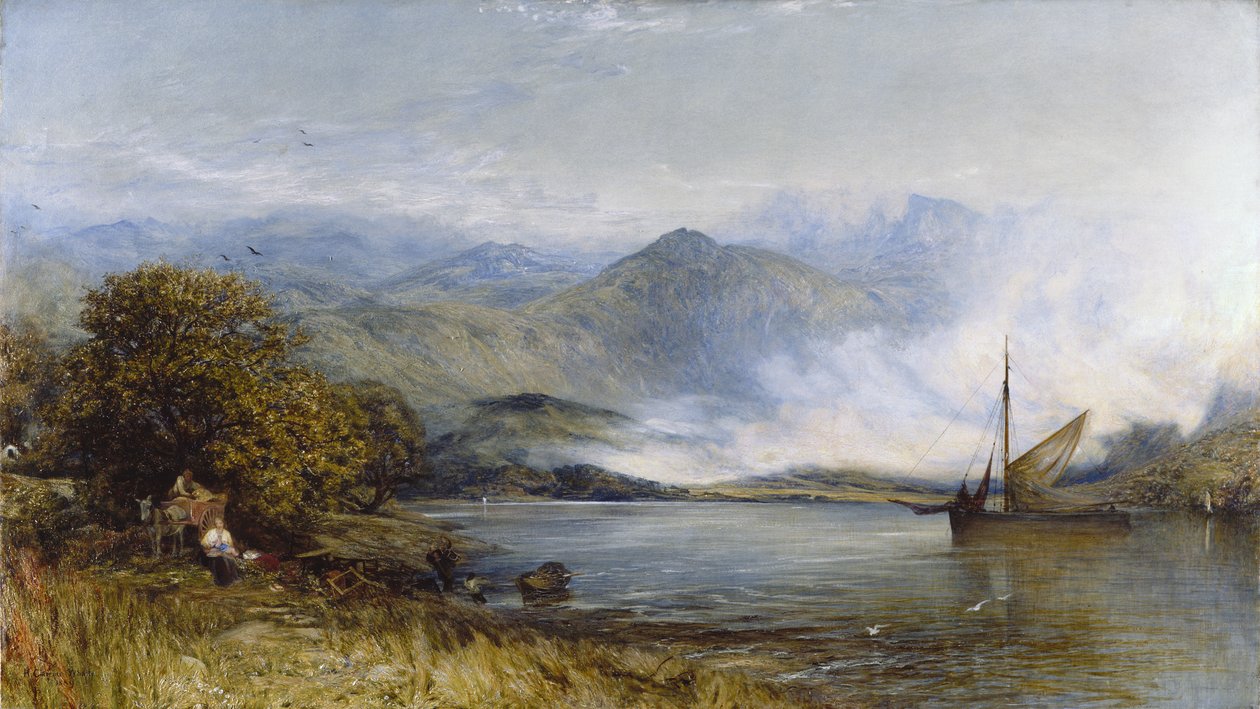 Právě dorazil šalupou (v údolí Conway, Severní Wales) od Henry Clarence Whaite