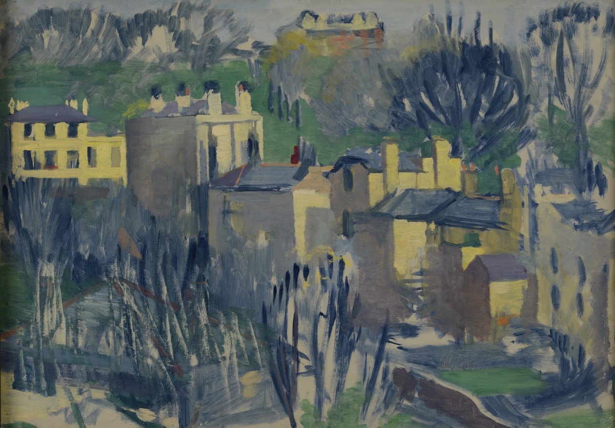 Jarní ráno, Hampstead od Henry Clarence Whaite