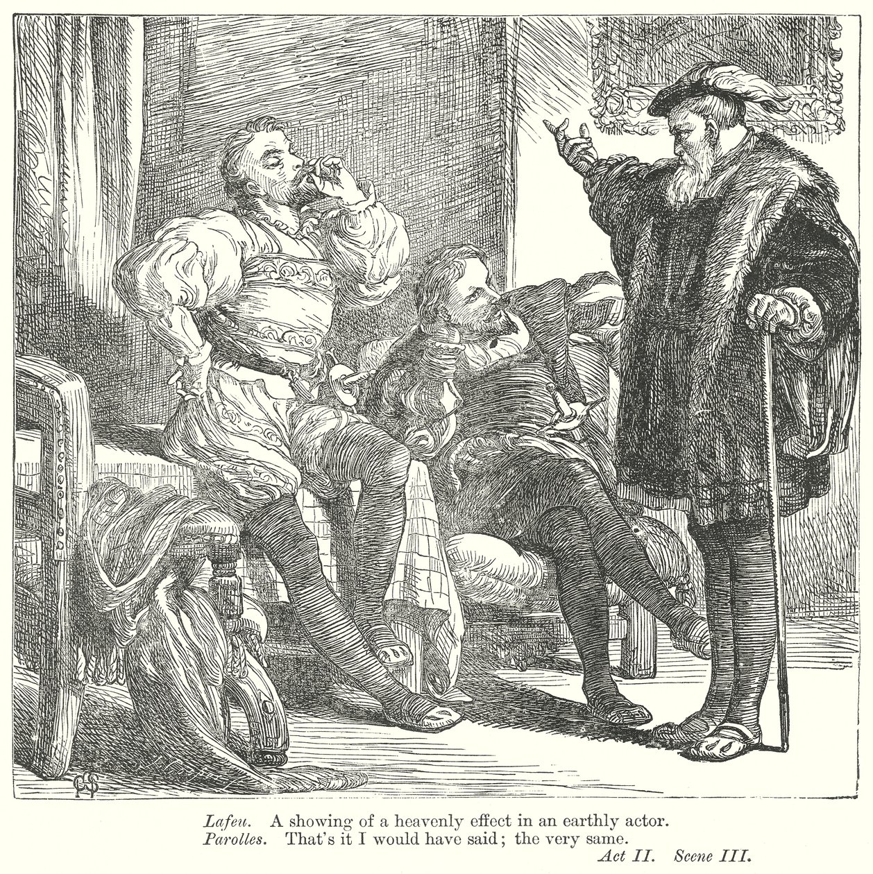 Všechno dobře dopadne (rytina) od Henry Courtney (after) Selous