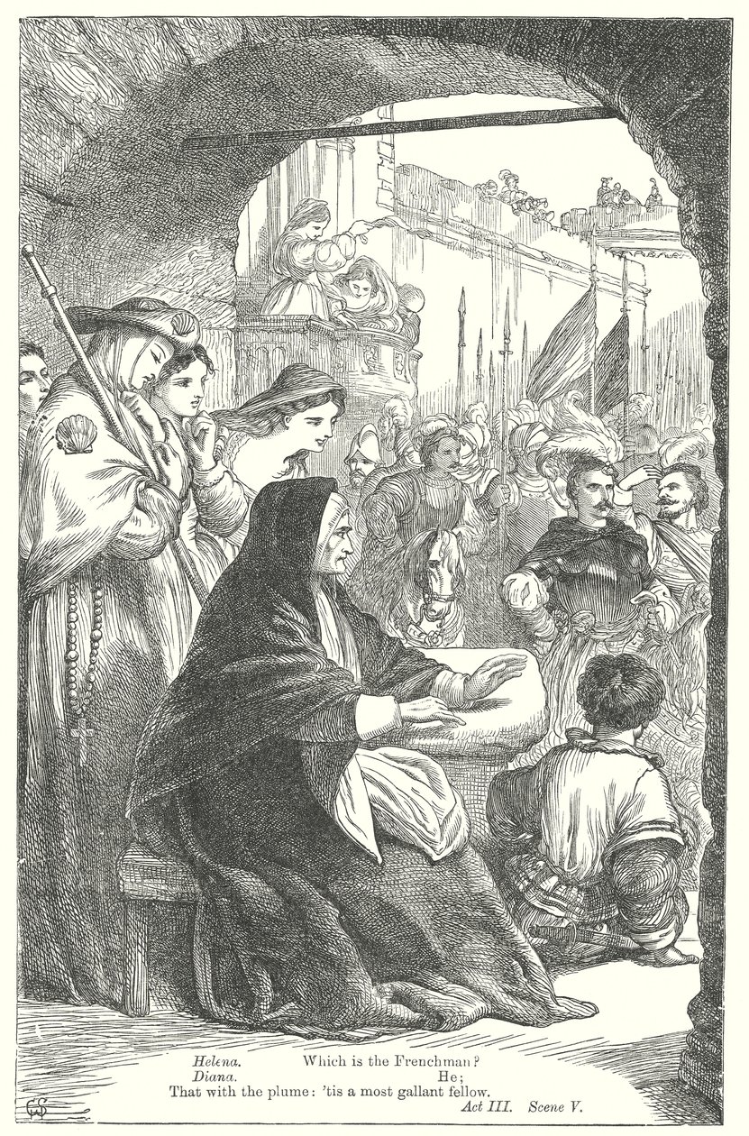 Všechno dobře dopadne (rytina) od Henry Courtney (after) Selous