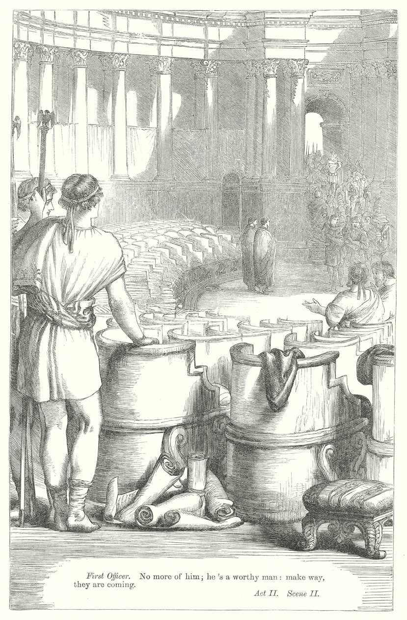 Coriolanus (rytina) od Henry Courtney (after) Selous