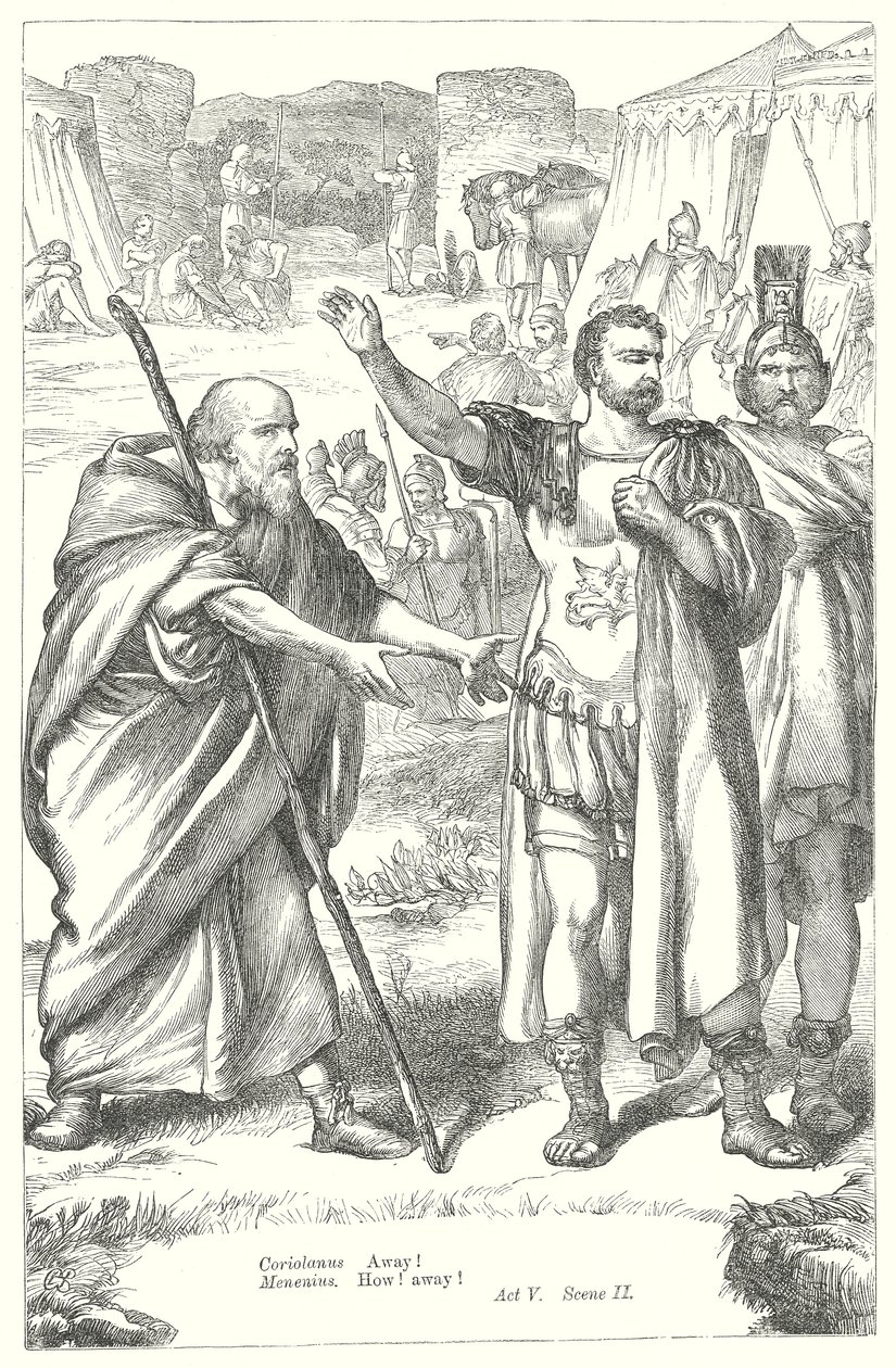 Coriolanus (rytina) od Henry Courtney (after) Selous
