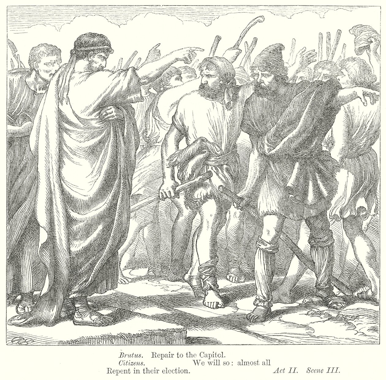 Coriolanus (rytina) od Henry Courtney (after) Selous