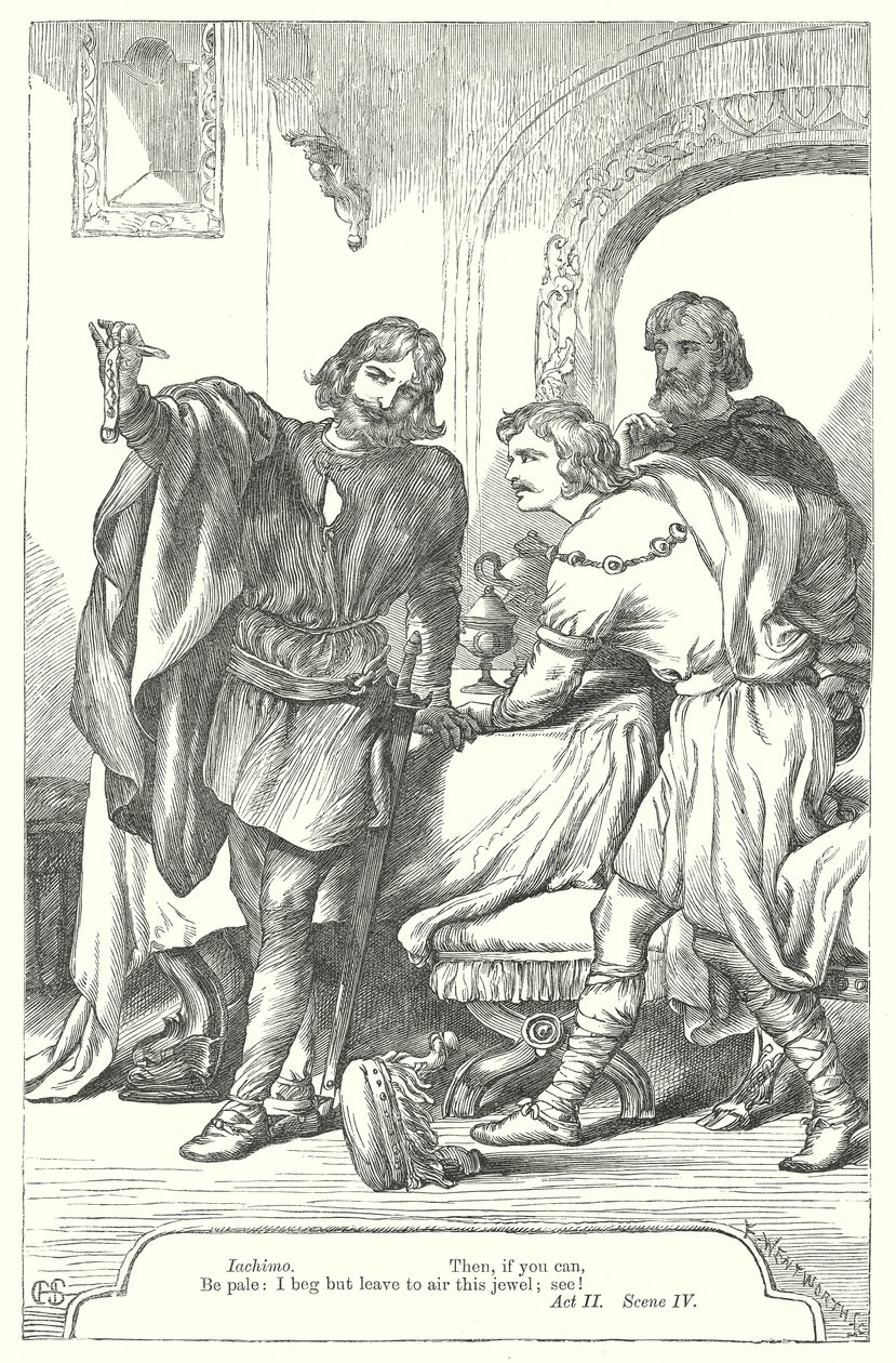 Cymbelín (rytina) od Henry Courtney (after) Selous