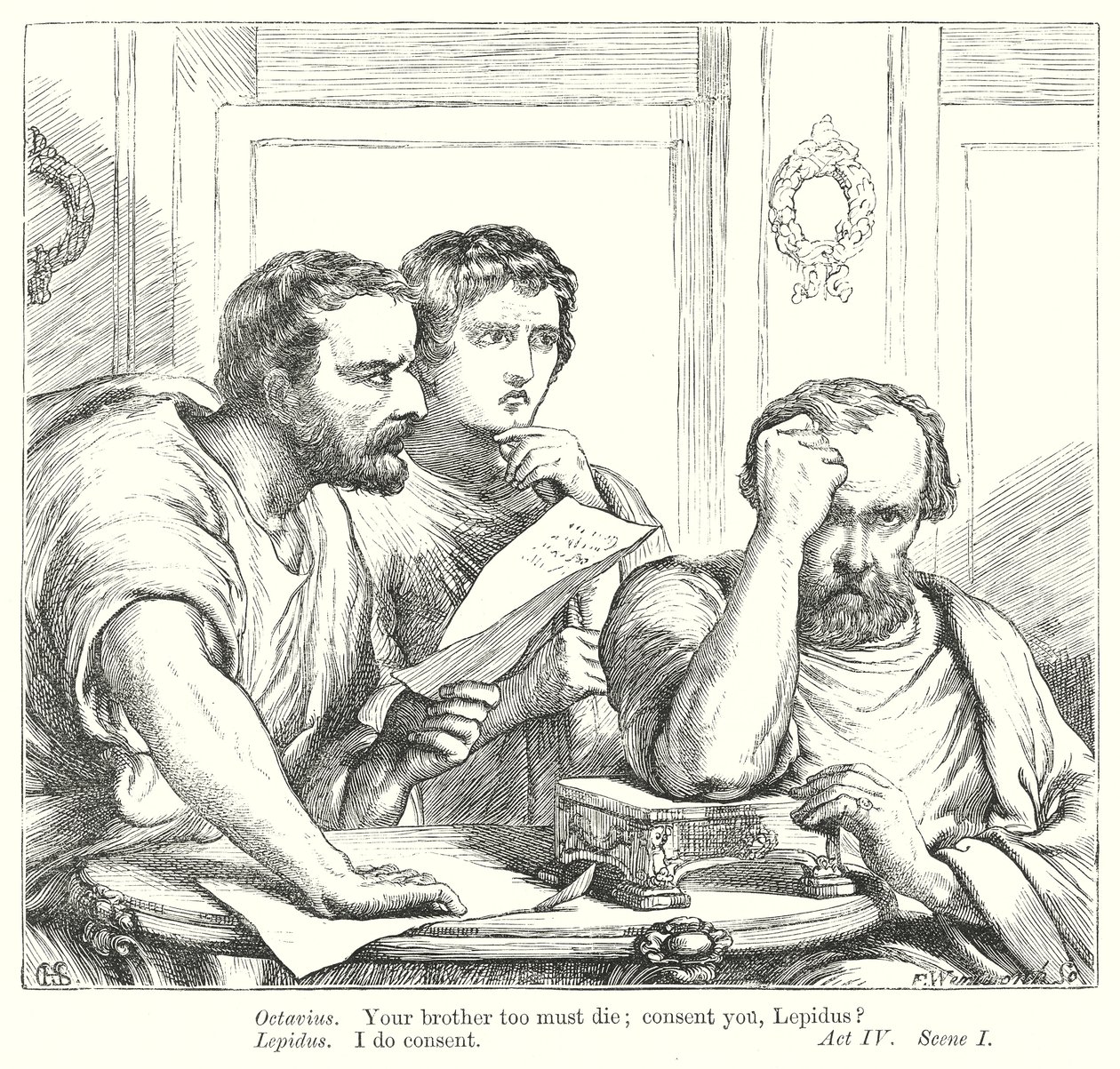 Julius Caesar (rytina) od Henry Courtney (after) Selous