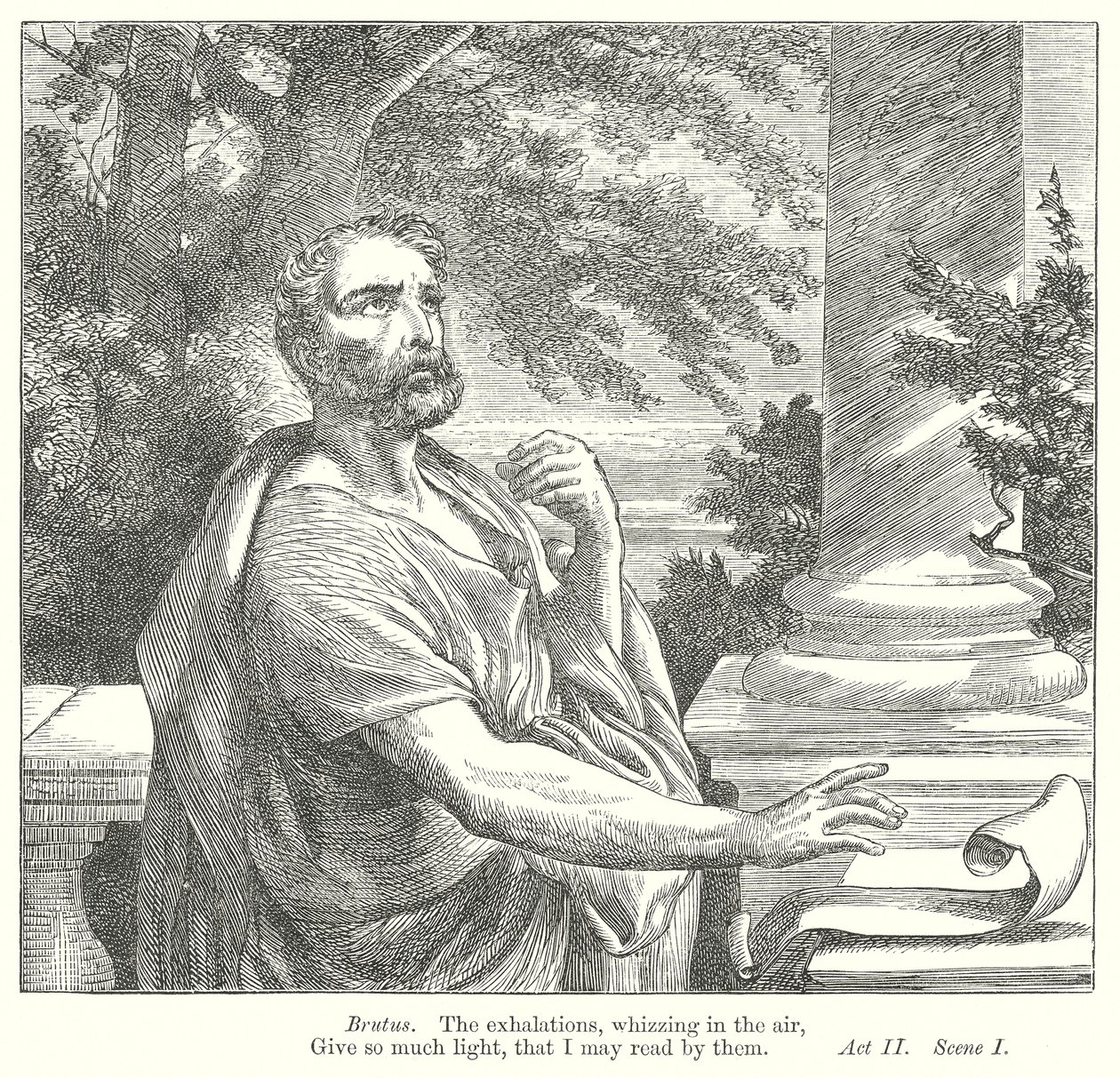 Julius Caesar (rytina) od Henry Courtney (after) Selous