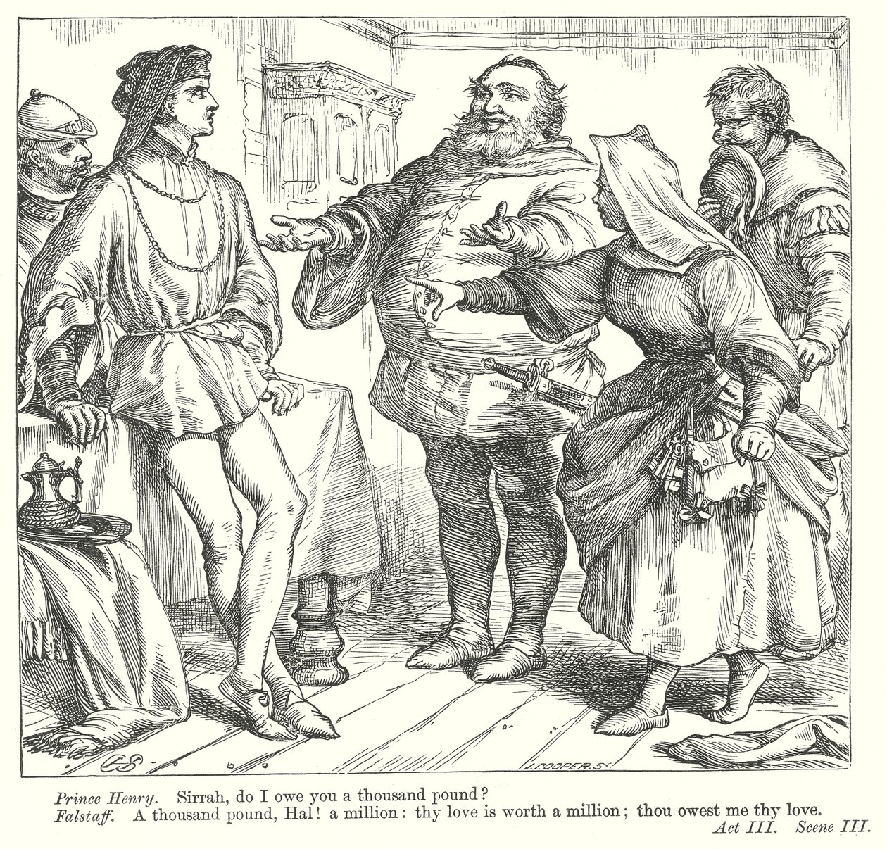 Král Jindřich IV., část I (rytina) od Henry Courtney (after) Selous