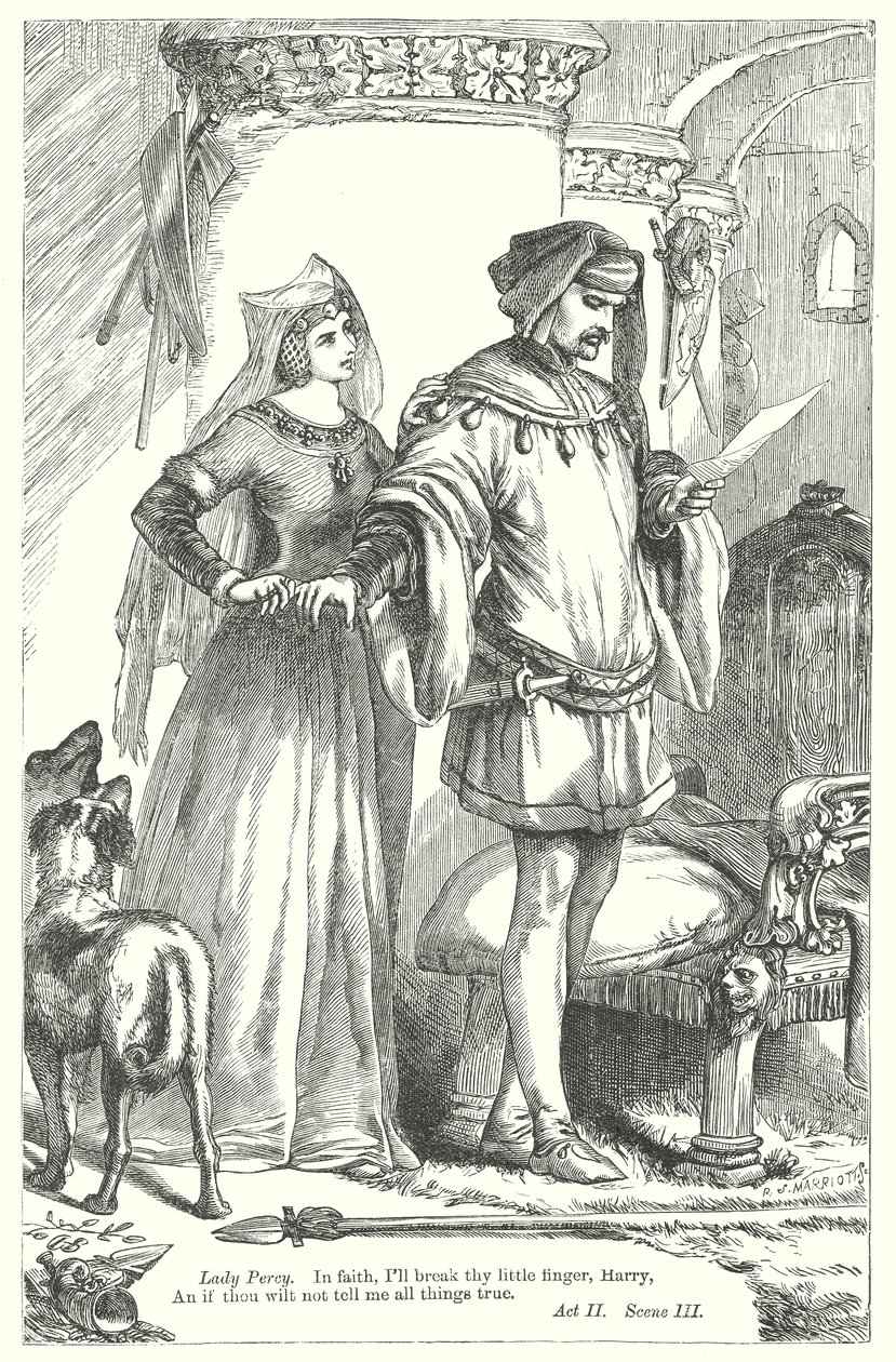 Král Jindřich IV., část I (rytina) od Henry Courtney (after) Selous