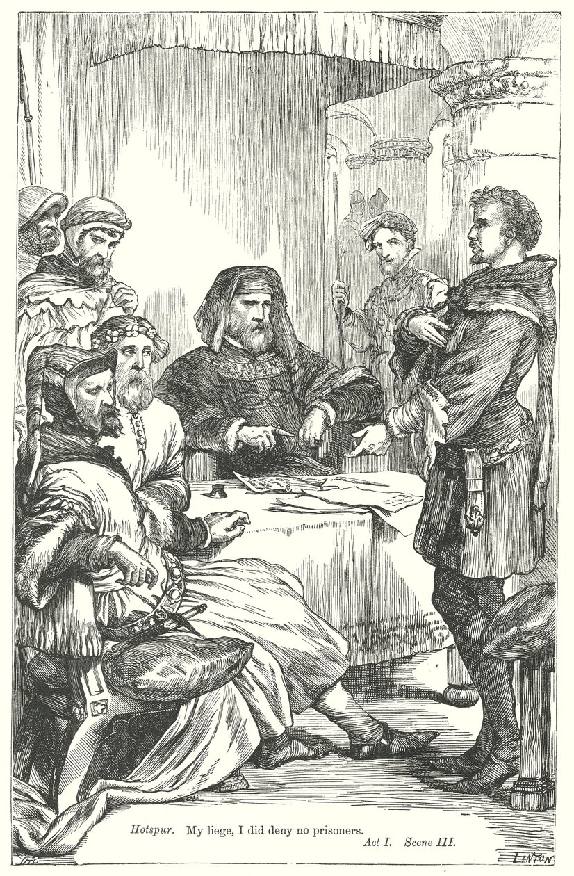 Král Jindřich IV., část I (rytina) od Henry Courtney (after) Selous