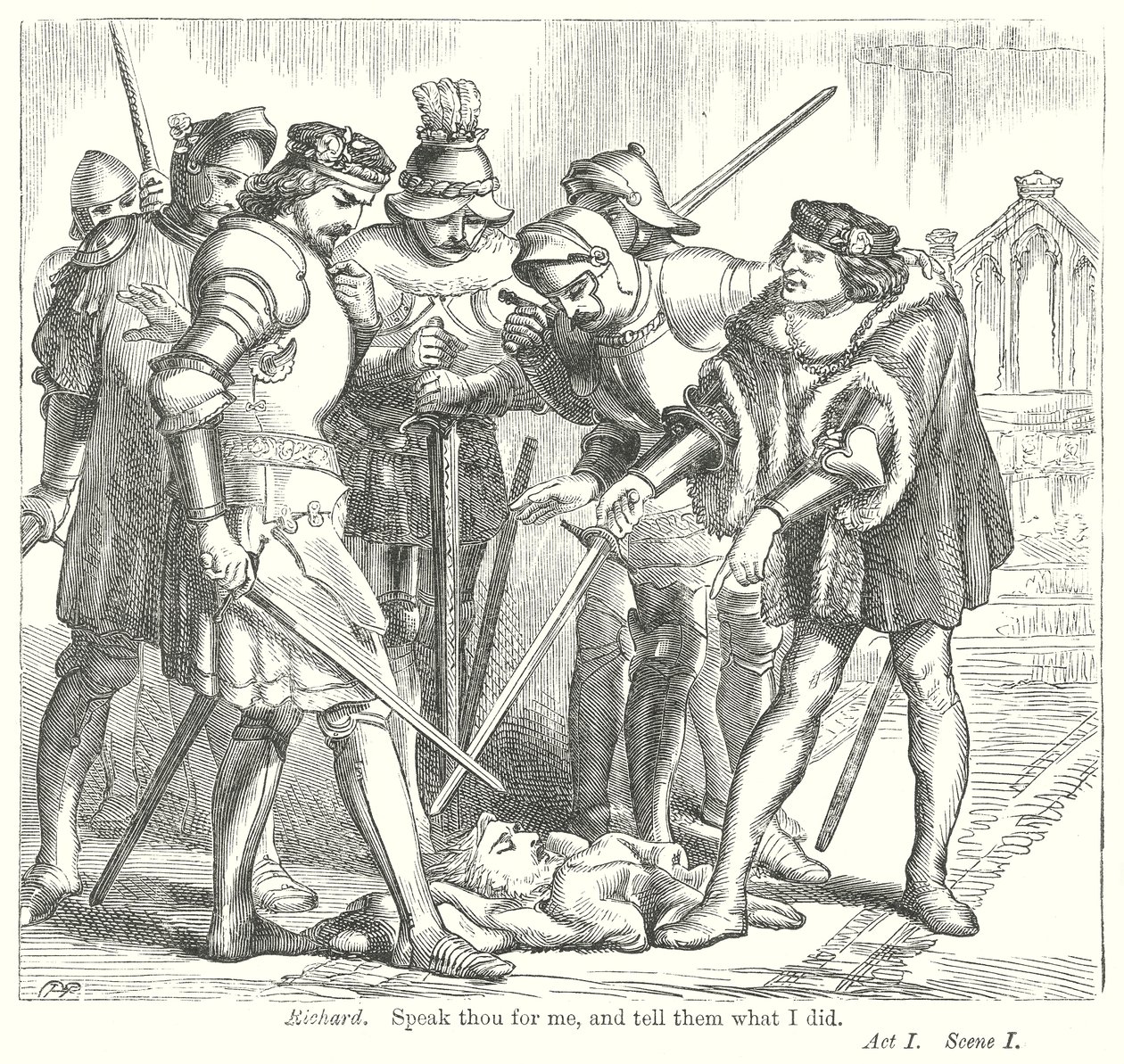 Král Jindřich VI., část III (rytina) od Henry Courtney (after) Selous