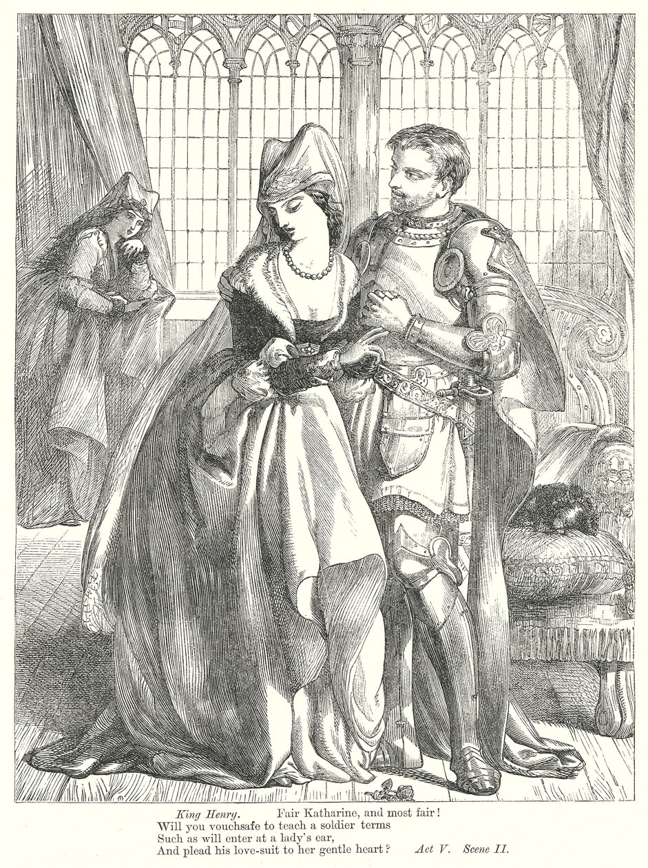 Král Jindřich V. (rytina) od Henry Courtney (after) Selous